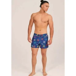 Hombre MUNICH Bañadores Y Toallas<BAÑADOR HOMBRE ESTAMPADO CORTO MARINO