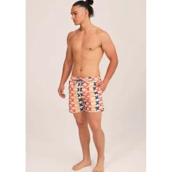 Hombre MUNICH Bañadores Y Toallas<BAÑADOR HOMBRE ESTAMPADO LARGO NARANJA