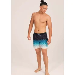 Hombre MUNICH Bañadores Y Toallas<BAÑADOR HOMBRE ESTAMPADO LARGO TURQUESA