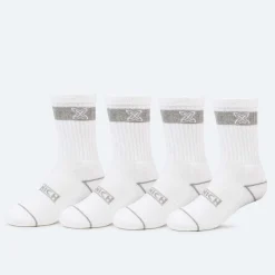 Mujer MUNICH Calcetines|Calcetines<Calcetines crew sport de algodón-poliéster-espandex blanco