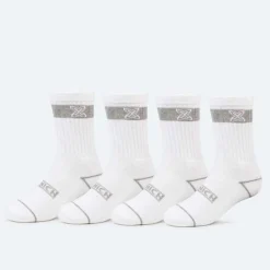 Mujer MUNICH Calcetines|Calcetines<Calcetines crew sport de algodón-poliéster-espandex blanco