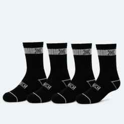 Mujer MUNICH Calcetines|Calcetines<Calcetines crew sport de algodón-poliéster-espandex negro