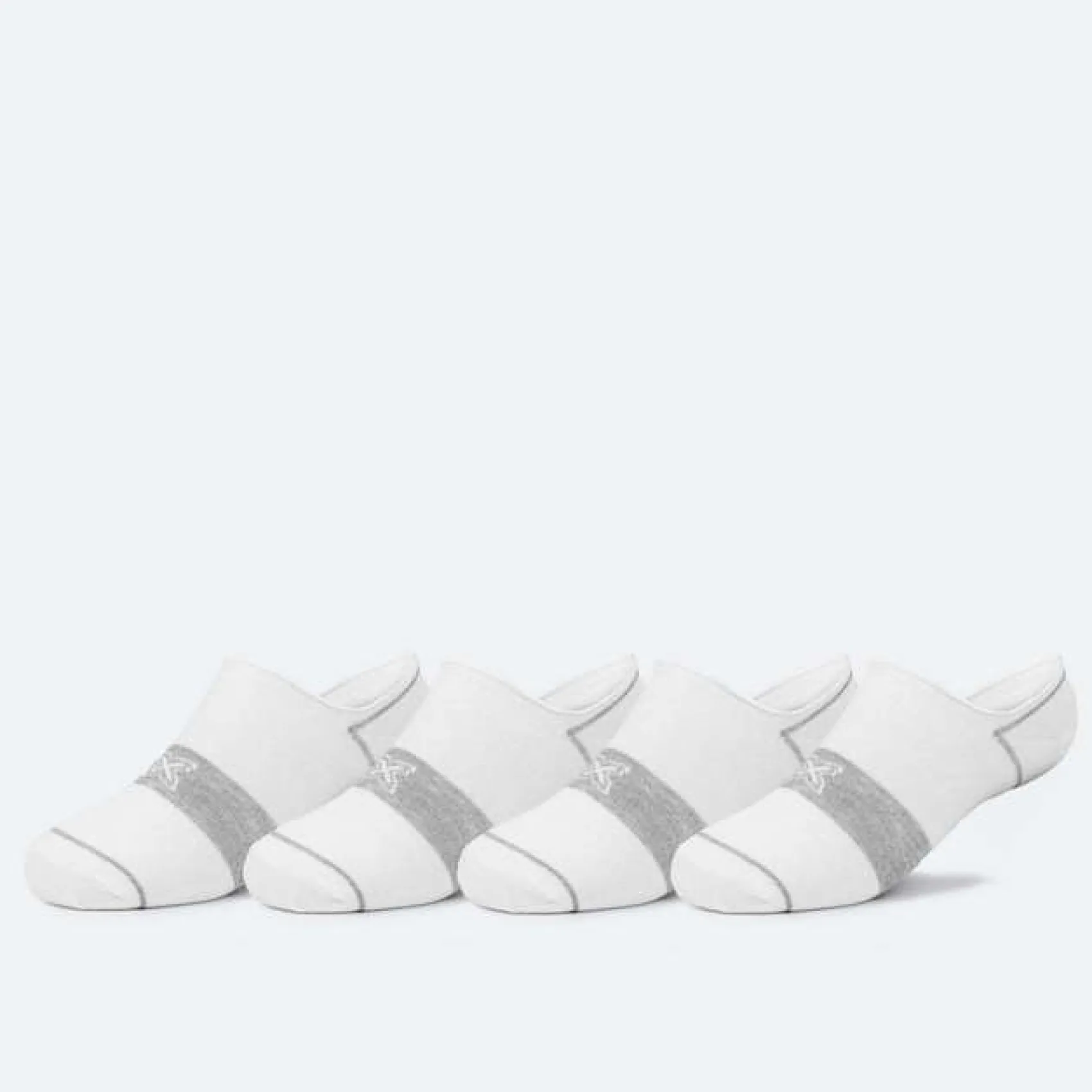 Mujer MUNICH Calcetines|Calcetines<Calcetines invisible sport de algodón-poliéster-espandex blanco