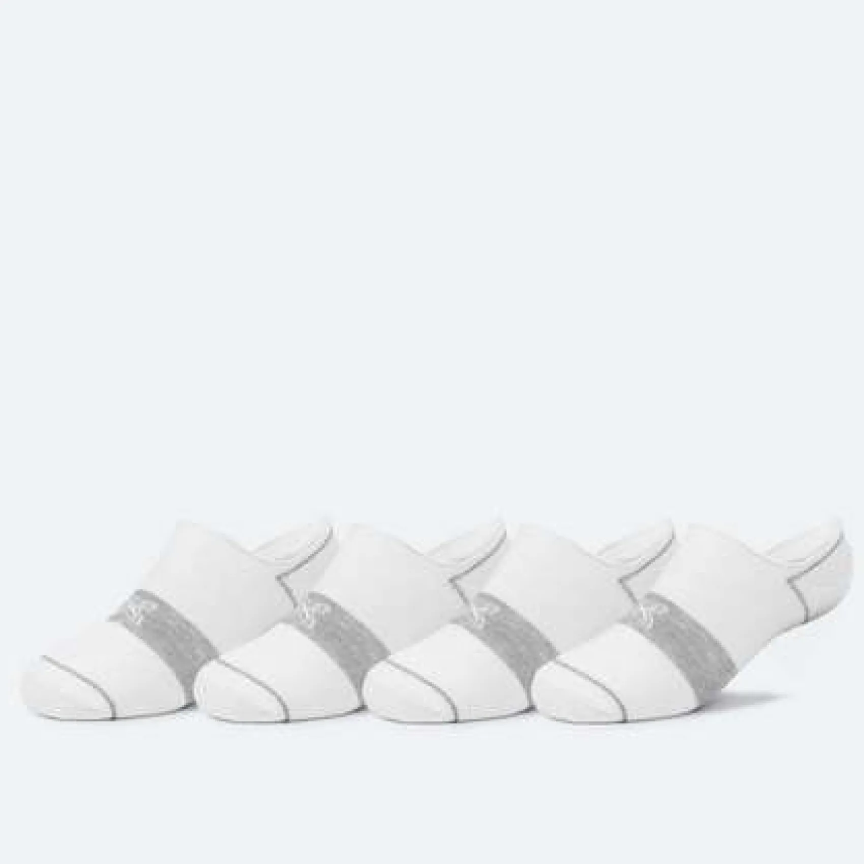 Mujer MUNICH Calcetines|Calcetines<Calcetines invisible sport de algodón-poliéster-espandex blanco