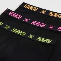 Hombre MUNICH Boxers Y Calcetines<Calzonzillos boxer de algodón-eslastano negro