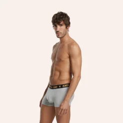 Hombre MUNICH Boxers Y Calcetines<Calzonzillos boxer de algodón-eslastano gris