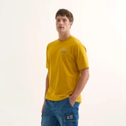 Hombre MUNICH Camisetas<Camiseta Anyone streetwear hombre de algodón orgánico mostaza