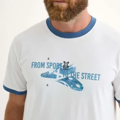 Hombre MUNICH Camisetas<Camiseta Barru lifestyle hombre de algodón orgánico blanco