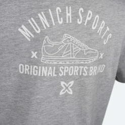 Hombre MUNICH Camisetas<Camiseta casual de algodón-viscosa gris