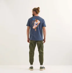 Hombre MUNICH Camisetas<Camiseta Compass lifestyle hombre de algodón orgánico navy