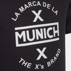Hombre MUNICH Camisetas<Camiseta de algodón negra