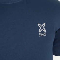 Hombre MUNICH Camisetas<Camiseta de algodón azul marino