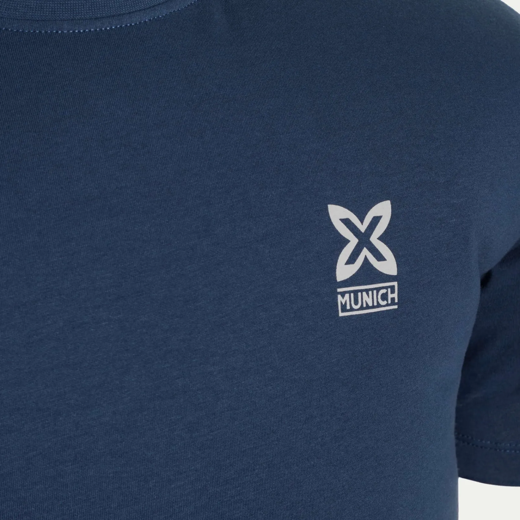 Hombre MUNICH Camisetas<Camiseta de algodón azul marino