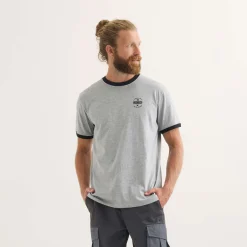 Hombre MUNICH Camisetas<Camiseta Goal lifestyle hombre de algodón-viscosa gris