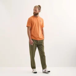 Hombre MUNICH Camisetas<Camiseta Heritage lifestyle hombre de algodón orgánico naranja