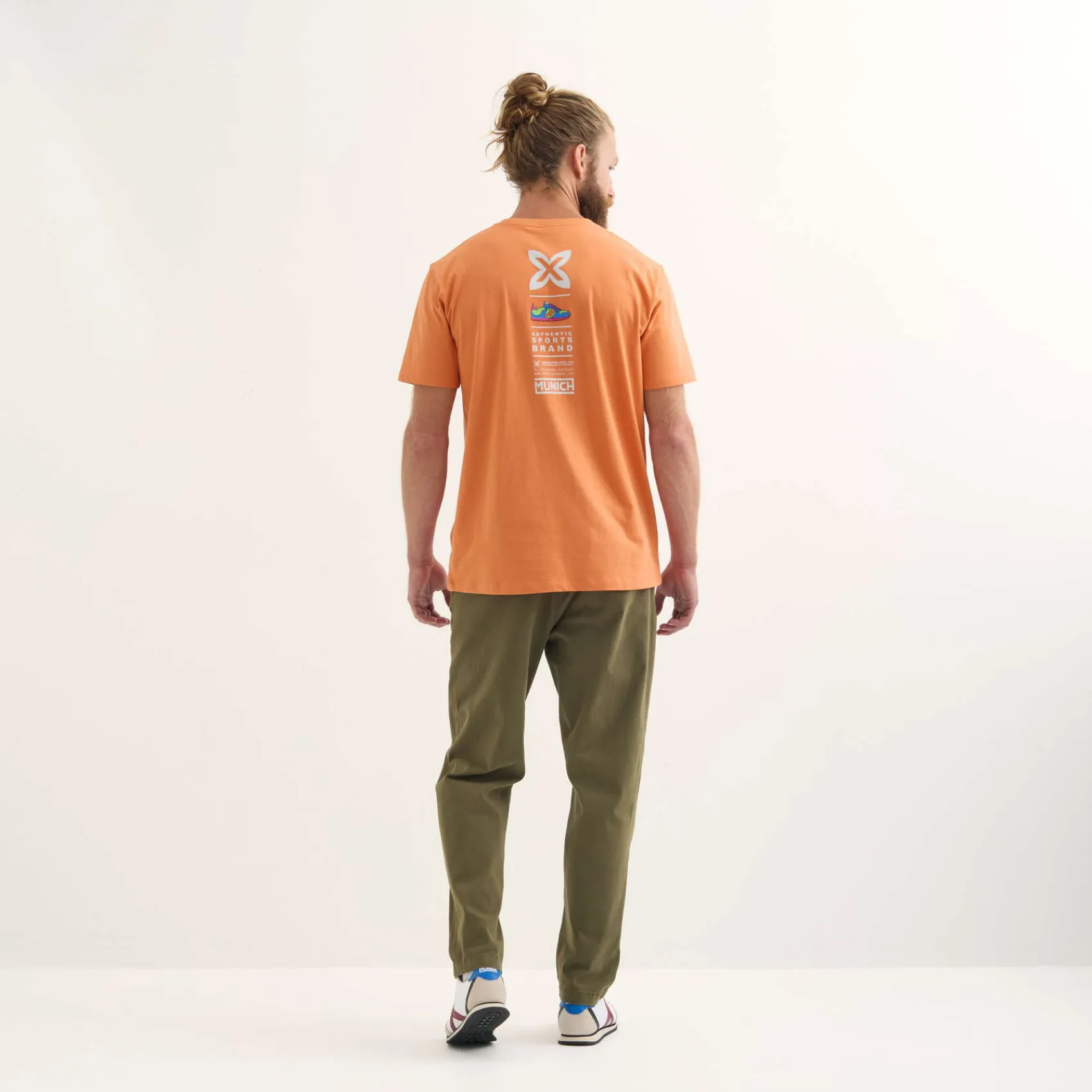 Hombre MUNICH Camisetas<Camiseta Heritage lifestyle hombre de algodón orgánico naranja