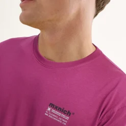 Hombre MUNICH Camisetas<Camiseta ollie streetwear hombre de algodón orgánico fucsia