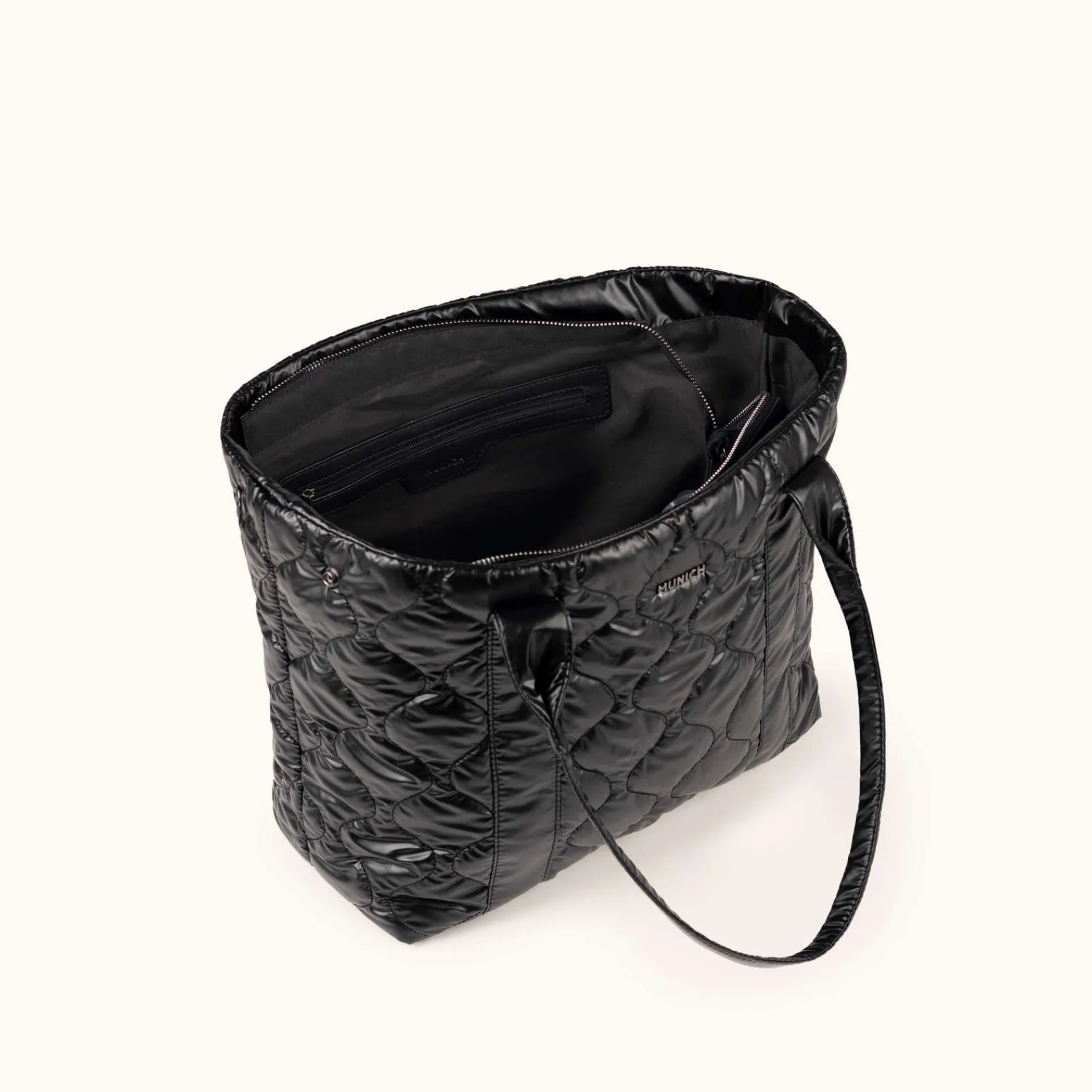 Mujer MUNICH Bolsos De Hombro|Colección Mujer<COVER FW25 SHOPPER C/BLACK