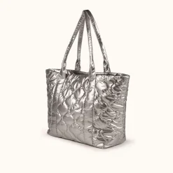 Mujer MUNICH Bolsos De Hombro|Colección Mujer<COVER FW25 SHOPPER C/SILVER
