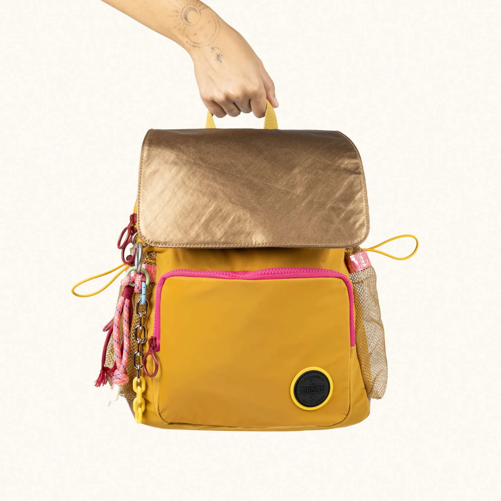 Mujer MUNICH Mochilas|Colección Mujer<DEEP RECYCLED FW25 BACKPACK C/HONEY