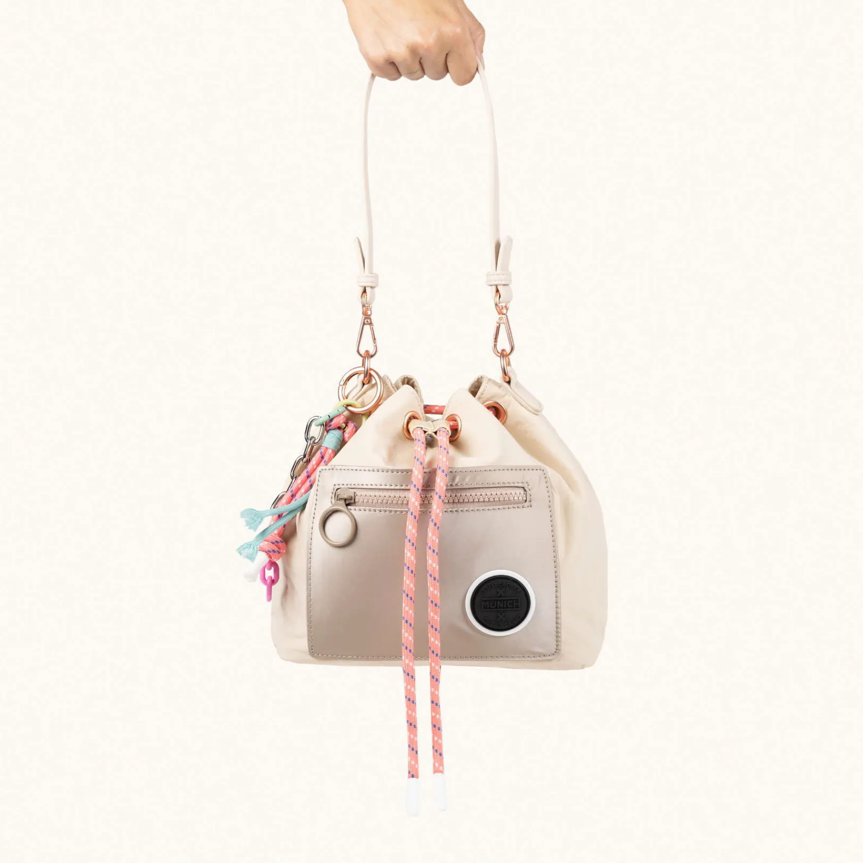 Mujer MUNICH Colección Mujer|Bolsos De Mano<DEEP RECYCLED FW25 BUCKET C/CREAM