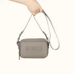 Mujer MUNICH Colección Mujer|Bolsos De Mano<ESSENCE RECYCLED FW25 CROSSBODY CAMERA C/TAUPE