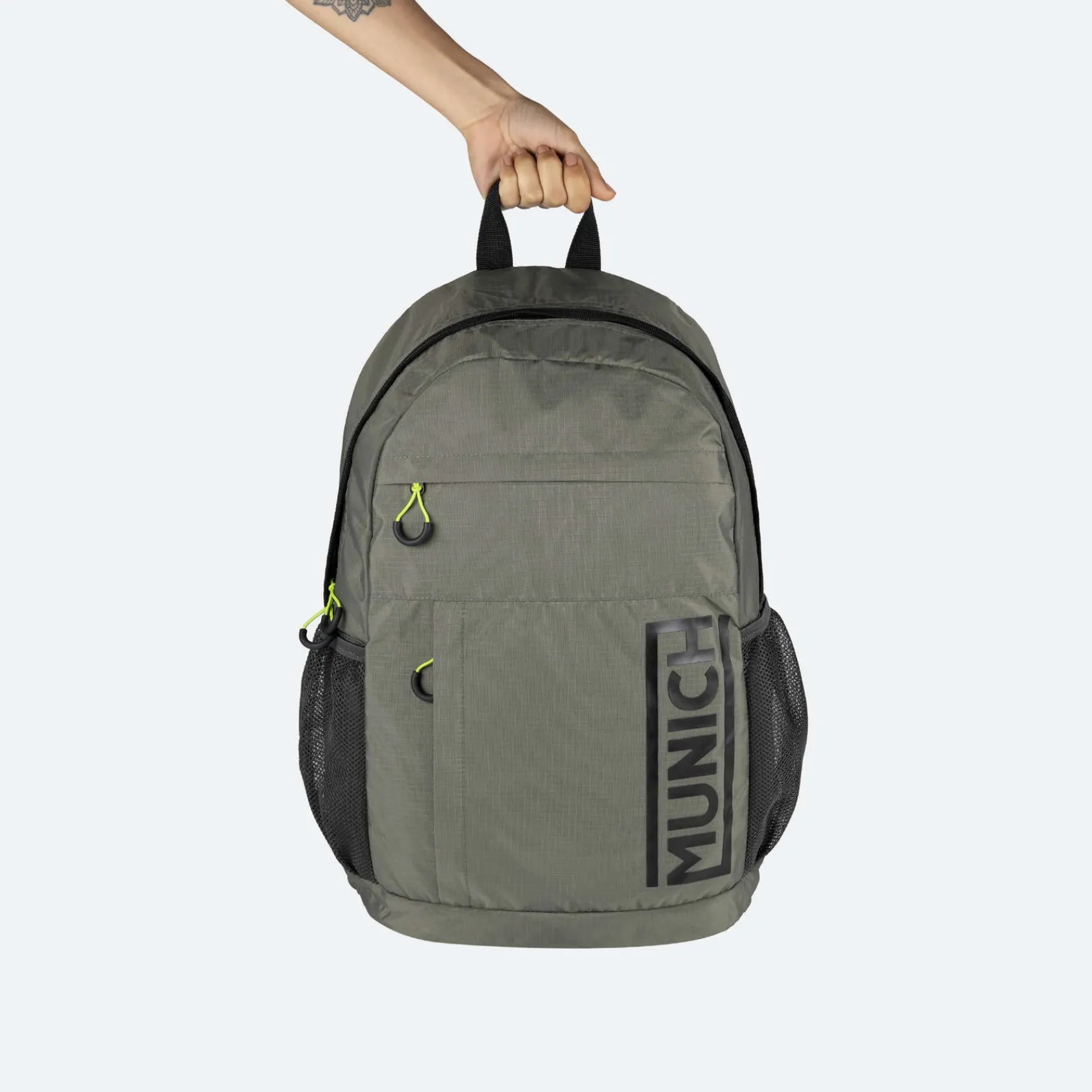 MUNICH Mochilas Escolares<GYM SPORTS 2.0 BACKPACK SLIM KHAKI