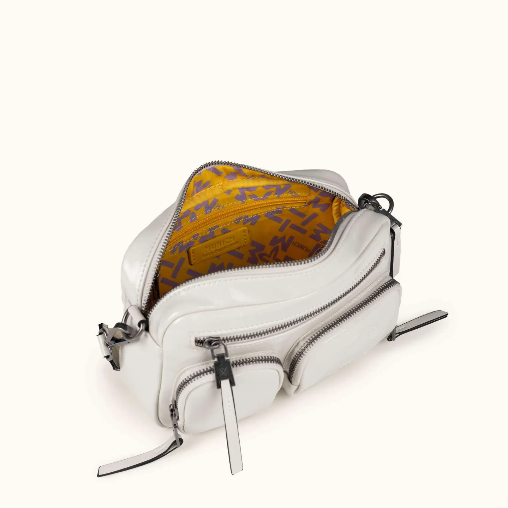 Mujer MUNICH Colección Mujer|Bolsos Pequeños<MH FW25 CROSSBODY CAMERA C/WHITE