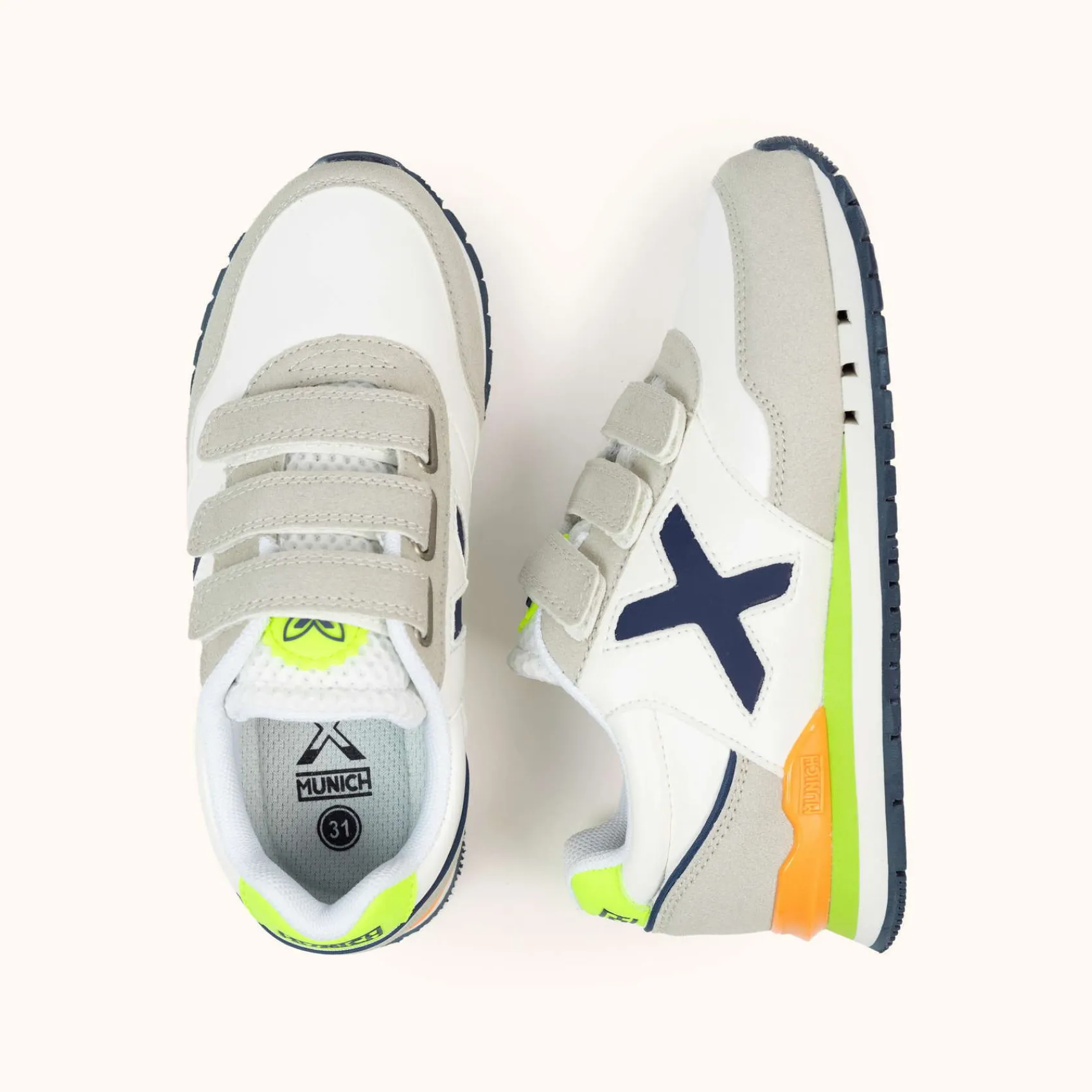 MUNICH Infantil Velcro®|Retro Running<DASH KID VCO 166