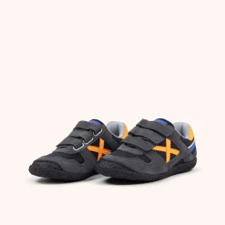 MUNICH Infantil Velcro®|Zapatillas Planas<MINI GOAL VCO 1623