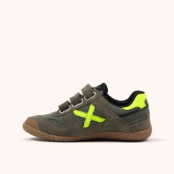 MUNICH Infantil Velcro®|Zapatillas Planas<MINI GOAL VCO 1624