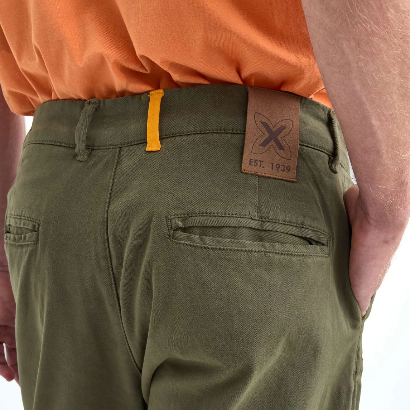 Hombre MUNICH Pantalones<Pantalón chino Loop lifesyle hombre de algodón-spandex khaki