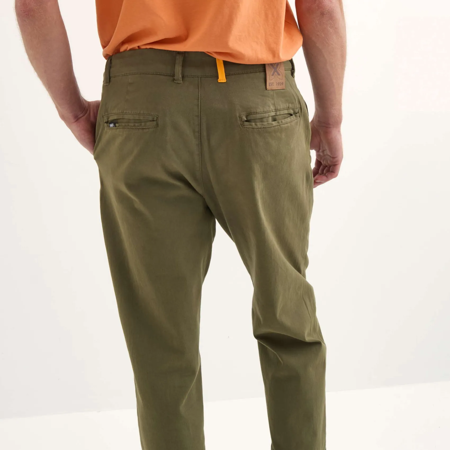 Hombre MUNICH Pantalones<Pantalón chino Loop lifesyle hombre de algodón-spandex khaki