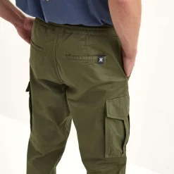 Hombre MUNICH Pantalones<Pantalón Cargo explore lifestyle de algodón-elastano khaki